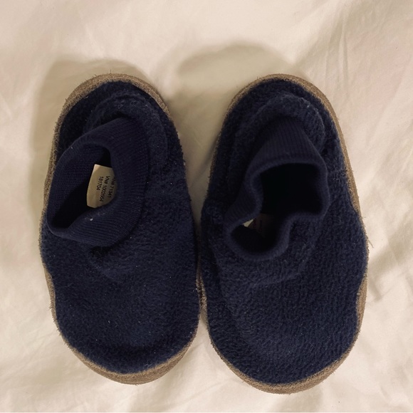 L. L. Bean Fleece And Suede 5-6T Kids Blue Slippers - Picture 5 of 7